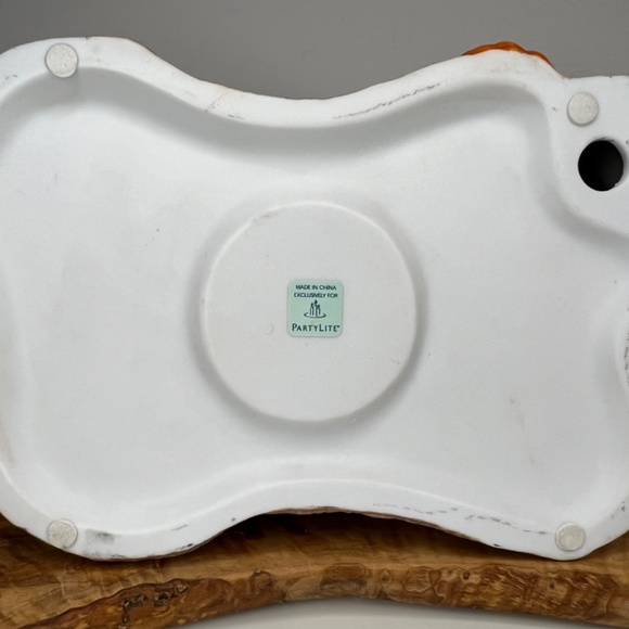 Scarecrow Family PartyLite Vintage Candle Holder Pumpkins Halloween Fall -EUC - Picture 8 of 16